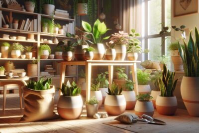 Sustrato y macetas ideales para plantas de interior